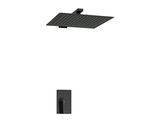 WasserKRAFT Встраиваемый комплект для душа с верхней душевой насадкой а66181 glan 6600 цвет: черный