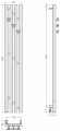 Электрический полотенцесушитель Кантата 3.0 1200х159 левый (состаренная бронза) Сунержа арт. 05-5846-1216