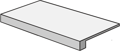 Italon Ступень угловая Saturn Grey Scal. Ang. Sx Nat 33x120, под бетон, цемент, камень Genesis - 620070001055