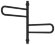 Электрический полотенцесушитель Парео 4.0-2С 567х535 (матовый чёрный) Сунержа арт. 31-0823-0567