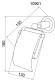 Boheme Держатель для туалетной бумаги с крышкой латунь, стекло, хром Murano арт. 10901-CR