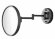 Gedy Настенное круглое косметическое зеркало (3x) с LED подсветкой (прямое подключение) Sarah, черный арт. 2100(14)