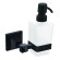 Azario Дозатор жидкого мыла стеклянный, черный матовый, Altre арт. AZ-96012B