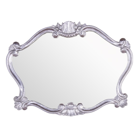 Tiffany World Зеркало в раме 91хh70см, глянцевое серебро TW02031arg.brillante