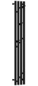Электрический полотенцесушитель Кантата 3.0 1200х159 правый (матовый чёрный) Сунержа арт. 31-5847-1216