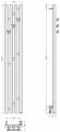 Электрический полотенцесушитель Кантата 3.0 1200х159 правый (матовый чёрный) Сунержа арт. 31-5847-1216