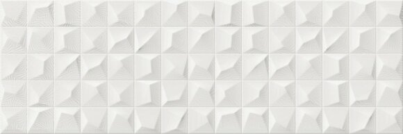 Cifre Настенная плитка Cromatica kleber white brillo 25x75, моноколор - 78797042