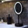 WasserKRAFT Зеркало с led-подсветкой двухстороннее, стандартное и с 3-х кратным увеличением k-1005black цвет: черный