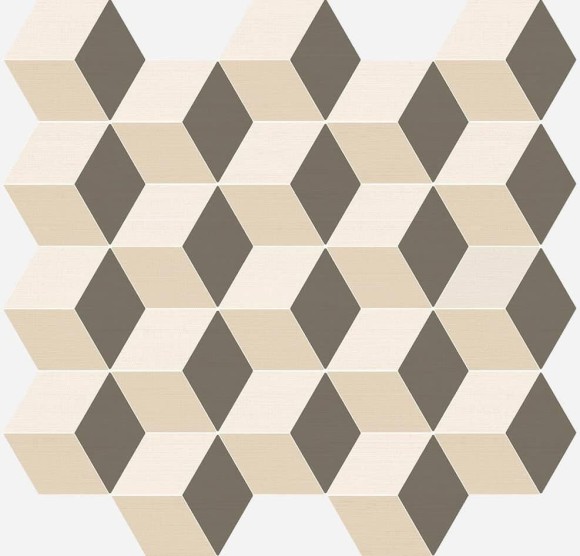 Italon Мозаика Element Mosaico Cube Warm 30,5x33/Элемент Куб Ворм, моноколор Element silk - 600110000785