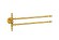 Boheme Полотенцедержатель двойной латунь, золото Imperiale арт. 10413