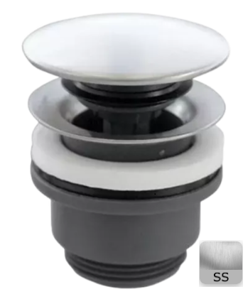 Remer Донный клапан CLICK-CLACK для раковины с переливом и без 1 1/4", арт. SS905CCR114