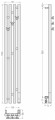 Электрический полотенцесушитель Кантата 3.0 1200х159 правый (состаренная латунь) Сунержа арт. 051-5847-1216