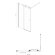 Azario Шторка для ванны CARLEON 1000х1500 раздвижная, прозрачное стекло 6 мм, цвет профиля хром, Preston - AZ-NKB6121 1000