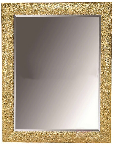 Armadi Art Зеркало 95x75 см, рельефная резная рама из массива дерева Linea арт. BH-533
