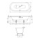 Bette Ванна встраиваемая с шумоизоляцией 180x80x45 см, Lux Oval, белый арт. 3466-000