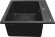 Azario Кухонная мойка Litos 570x505x200 искусственный мрамор, черная Litos арт. CS00078325