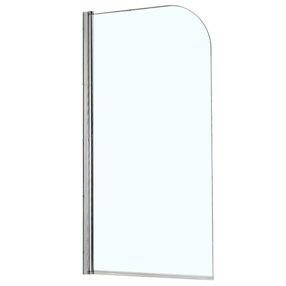 Azario Шторка для ванны 800х1400, прозрачное стекло 5 мм, цвет профиля серебро, Merrit - AZ-NF6211 800