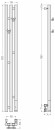 Электрический полотенцесушитель Терция 3.0 1200х106 правый (белый) Сунержа арт. 12-5845-1211