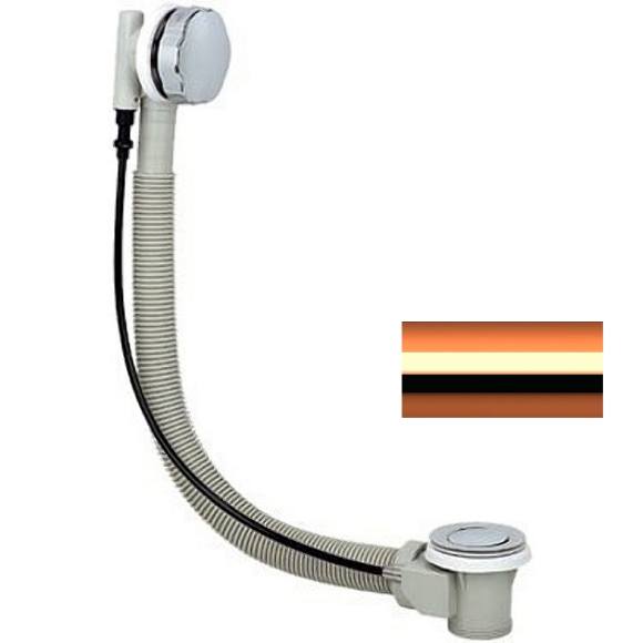 Remer Cлив-перелив для ванны 96PRL цвет: медь