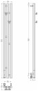Электрический полотенцесушитель Терция 3.0 1200х106 левый (белый) Сунержа арт. 12-5844-1211