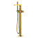 WasserKRAFT Напольный смеситель для ванны sauer 7121 цвет: золото