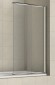 Azario Шторка для ванны 800х1400, Easy Clean раздвижная, прозрачное стекло 5 мм, цвет профиля серебро, Merrit - AZ-NF6122 800