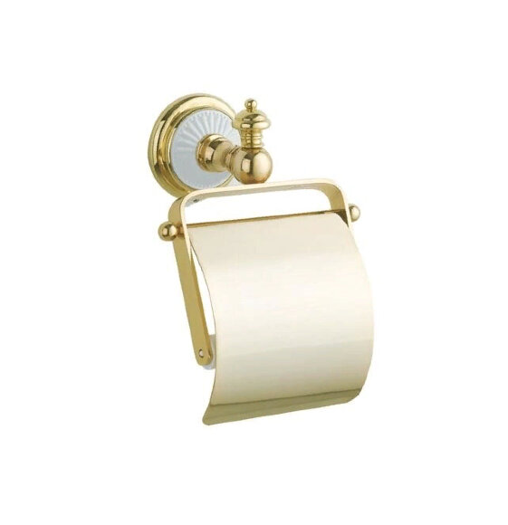 Boheme Держатель для туалетной бумаги с крышкой латунь, золото Palazzo арт. 10101