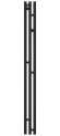 Электрический полотенцесушитель Терция 3.0 1500х106 левый (тёмный титан муар) Сунержа арт. 15-5844-1511