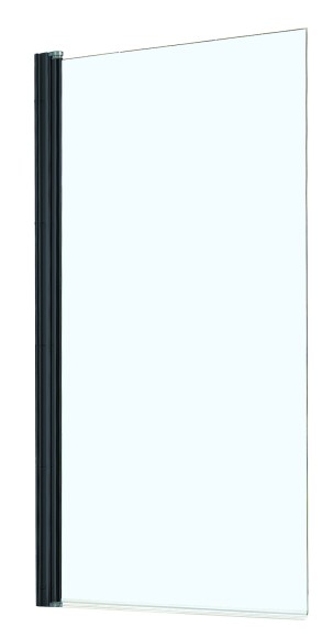 Azario Шторка для ванны 800х1400, прозрачное стекло 6 мм, цвет профиля черный, Merrit - AZ-NF6211-1 800 BLACK