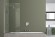 Azario Шторка для ванны 800х1400, прозрачное стекло 6 мм, цвет профиля серебро, Merrit - AZ-NF6211-1 800