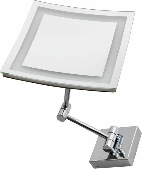 STIL HAUS настенное квадратное косметическое зеркало (2x) с led подсветкой хром, арт. 901(08)