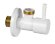 Remer Угловой вентиль для подключения смесителя 128L1212BO, цвет: белый
