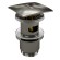 WasserKRAFT Донный клапан push-up a167 c переливом цвет: оружейная сталь