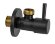 Remer Угловой вентиль для подключения смесителя 128L1212NO, цвет: черный
