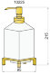 Boheme Дозатор для жидкого мыла латунь, стекло, золото Без коллекции арт. 10225
