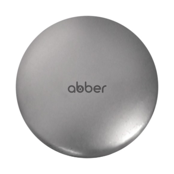 Abber Накладка на слив для раковины, серый арт. AC0014MS