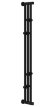 Электрический полотенцесушитель Хорда 4.0 1200х166 (матовый чёрный) Сунержа арт. 31-0834-1200