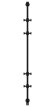 Электрический полотенцесушитель Хорда 4.0 1200х166 (матовый чёрный) Сунержа арт. 31-0834-1200
