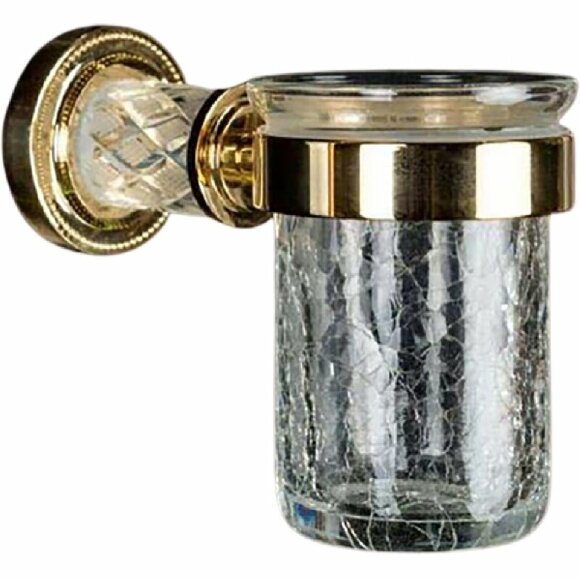 Boheme Стакан для зубных щеток латунь, стекло, золото Murano cristal арт. 10904-CRST-G
