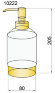 Boheme Дозатор для жидкого мыла латунь, стекло, золото Без коллекции арт. 10222