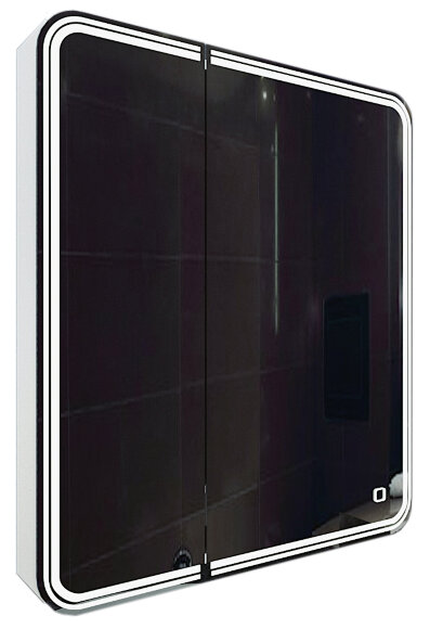 Azario Зеркало-шкаф 1П 700х800 сc подсветкой и диммером, Carolina арт. CS00069511
