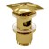 WasserKRAFT Донный клапан push-up a168 c переливом цвет: золото