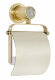Boheme Держатель туалетной бумаги с крышкой латунь, стекло, золото Royal cristal арт. 10921-G-B