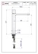 AQG Высокий однорычажный смеситель для раковины без донного клапана, QB, хром арт. 01QBE120CR