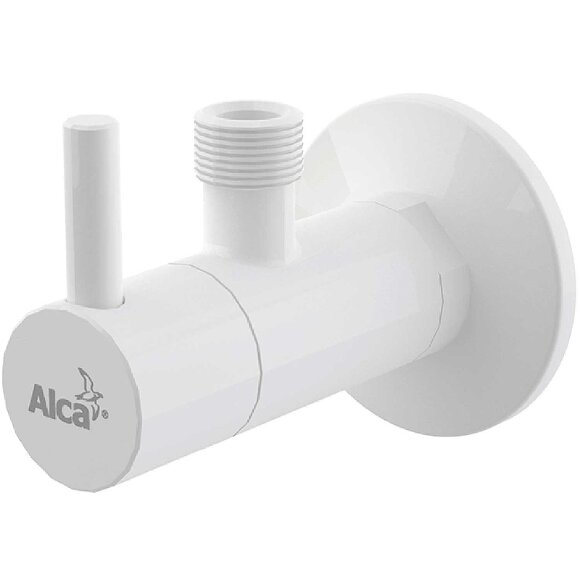 Alcaplast Запорный вентиль угловой, белый арт. ARV001B