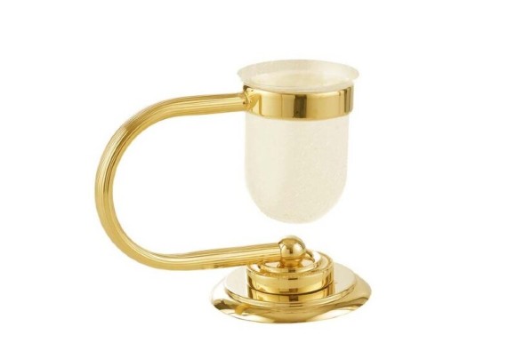 Boheme Стакан для зубных щеток латунь, стекло, золото Murano арт. 10911-G