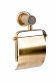 Boheme Держатель туалетной бумаги с крышкой латунь, стекло, бронза Royal cristal арт. 10921-BR-B