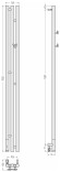 Электрический полотенцесушитель Терция 3.0 1500х106 левый (состаренная латунь) Сунержа арт. 051-5844-1511