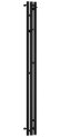 Электрический полотенцесушитель Терция 3.0 1500х106 правый (матовый чёрный) Сунержа арт. 31-5845-1511