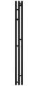 Электрический полотенцесушитель Терция 3.0 1500х106 правый (матовый чёрный) Сунержа арт. 31-5845-1511